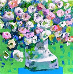 Vibrant Floral Bouquet Original Oil Painting 4_by Sung Sook Kim(2019)
