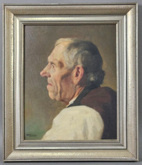 Portrait of a Gentleman Oil Painting Signed Otto Brenner