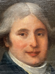 18th Century Oil on Canvas – Portrait of a Nobleman with a Powdered Wig