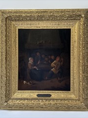 Adriaen Jansz van Ostade OIL PAINTING OLD MASTER 17TH CENTURY PORTRAIT PEOPLE