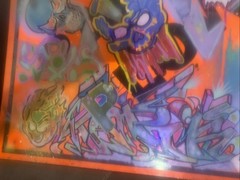Graffiti Art Original Official Construction Sign Reflective/TOPIK Drug Inc.TSK