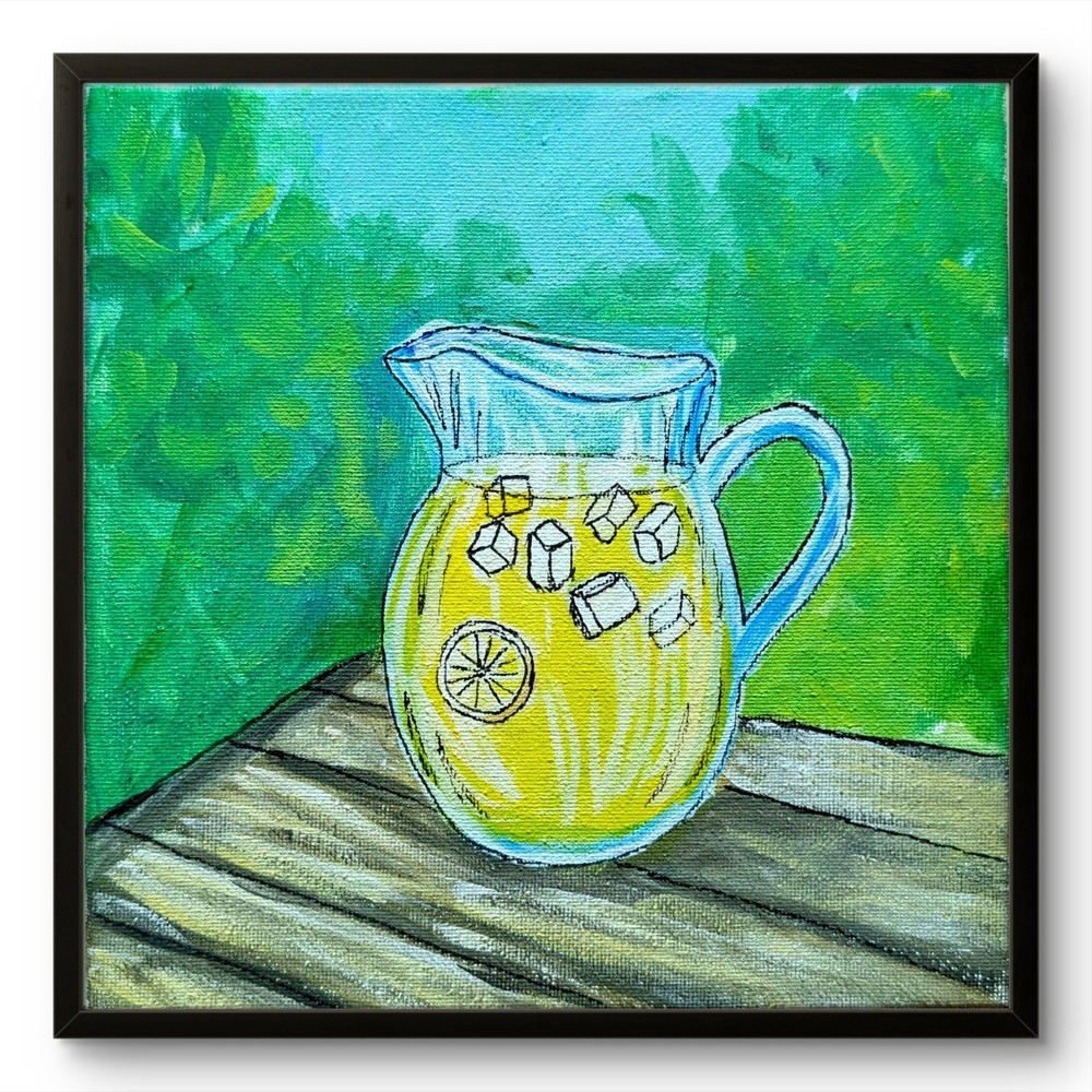 Original Acrylic Painting 8×10 Still Life Home Decor Impressionist Signed Art