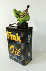 Hand-Painted Rat Fink Oil Can – Licensed by Roth Estate One of a Kind!