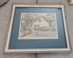 original watercolor William MCK Spierer c.1958 Sunshine & Shadows Cape Cod