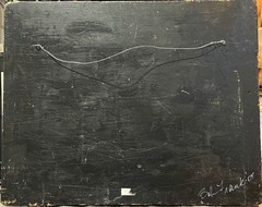 Robert Frank, ANTQ c 1904 Original Folk Art O/B „A Hunting Dog“, Signed & Dated!