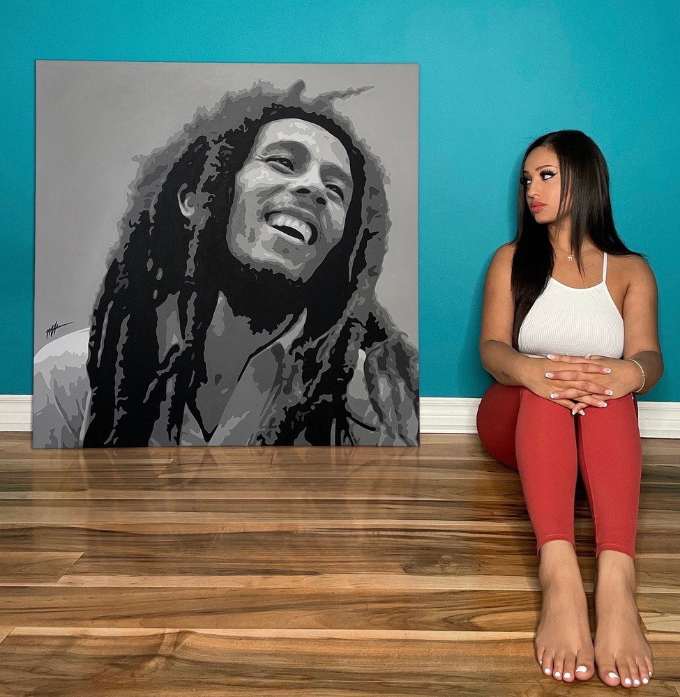 Bob Marley painting on canvas original