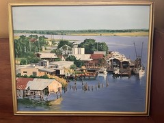 Original Oil Painting Apalachicola FL 24×30 Signed By Artist Apalach River Gulf