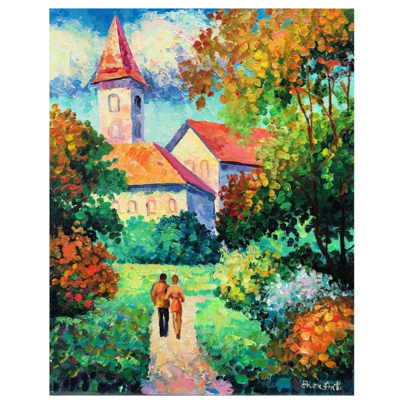 Alexander Antanenka „Autumn Passion“ Hand Signed Original Painting Canvas COA
