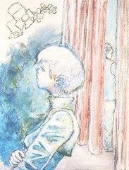 9 inch x 12 inch – Pastel Drawing – NO FRAME by A. Avila