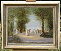 Heinz Jürgen Menzinger Seascape Oil Painting on Canvas, Signed, Framed