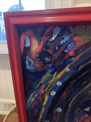 James Starkey Acrylic Oil Painting Cheyenne Sioux Native American 28×34 Lakota