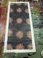 Patricia Kamara 💕Aboriginal Art 113cm X 47cm COA Supplied PK36A
