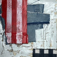 Original Framed Mixed Media Modern Art Collage Painting 12×18 „Culture“