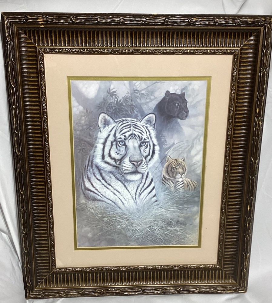 RUANE MANNING „SERENGETI PREDATOR“ LITHOGRAPH ON CANVAS 16″ x 20″