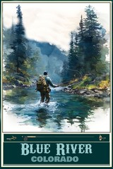 Wholesale Lot Of 10 Fishing Travel Posters All Diffrent Locations Can Resale