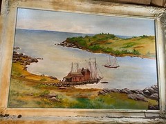 Huge William W Jones (1886-1947) „Expansive Landscape“ Oil Painting – Framed