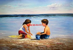 24×36″ (61x92cm)100% hand painted oil flat/Ocean/Beach/Seascape/Beachscape