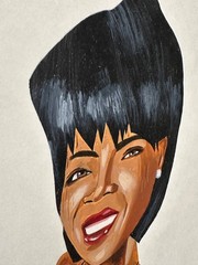 RARE 1996 MARK ULRIKSEN ORIGINAL PAINTING OPRAH BUFF FOR ENTERTAINMENT WEEKLY