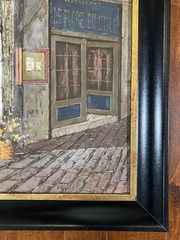 Original Reproduction of Rendezvous Hand Painted Canvas 30″ x 26″ Framed Signed