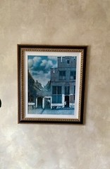 The Little Street By Johannes Vermeer Artwork Vintage Textured Reproduction