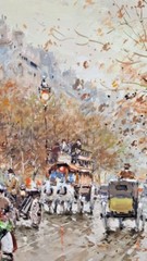 ANTOINE BLANCHARD FRENCH O/C PAINTING WITH PROVENANCE 23″1/2 BY 36″ MAGNIFICENT