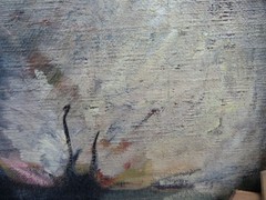 Masterful Painting Nude of a Woman Verso by a Great Impressionist Circa 1900