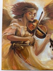 ORIGINAL PAINTING OIL,11×14 inch, Home Gift, Wall Art Decor, Signed Art, Authors