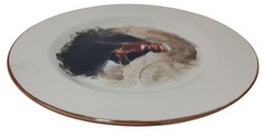 Original Painting On A Plate By Jack Lantz Portrait of Rembrandt 7.75 Inches SEE