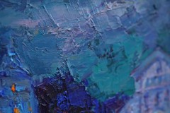 Amalfi Coast art Original painting IMPRESSIONISM Oil on panel by S Chernyakovsky