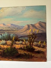 Chilton Landscape Painting Desert American Impressionist Impressionism Vintage