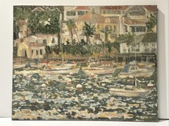 Impressionist Painting Impressionism Beach Coast Nautical Bowen Island Harbor