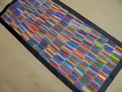 SELINA NUMINA 130 x 60 cm Original Aboriginal Painting. Bush Yam
