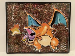 Charizard Original Art 8×10 Custom Pokémon Painting Glitter OOAK Posca Pen Anime