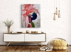 ORIGINAL Acrylic Picture Painting XXL Woman Abstract Art Portrait Modern HAND PAINTED