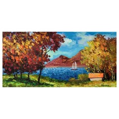 Alexander Antanenka „Sunshine Lagoon“ Hand Signed Original Painting on Canvas
