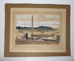 CANADIAN BAIE SAINT PAUL QUEBEC CANADA IMPRESSIONIST PAINTING SIGNED