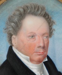Wilhelm Fest (active in Vienna and Berlin) „Portrait of a gentleman“, ca.1830