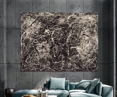 Jackson Pollock style￼ Artist Painting 81” X 62”(6ft. 9in)Abstract Modern XL