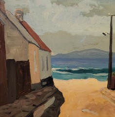 Gunnar Sigfrid Johan Malm (1909-1986): ROAD DOWN TO THE SEA, original oil