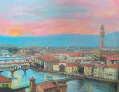 Nino Pippa Artist Original Oil Painting Florence Sargent Interest 24X30 COA