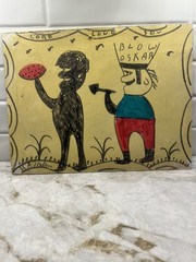 R A Miller Folk Art Blow Oskar Painting Outsider Art Lord Love