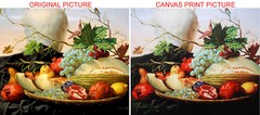 Walll Art Still life of roses in a vase Oil painting printed on canvas L3647