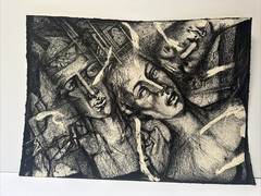 Surrealist Painting Russian Expressionism Abstract Modernism Sopp Drawing USSR
