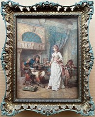 Emile Pierre Metzmacher ( French, 1842-1916) : Tapestry Of Romance , Watercolor