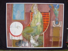 František Nikl 1935 – Prague / Cats Duet / Painting, Signed / Main Work / 1992