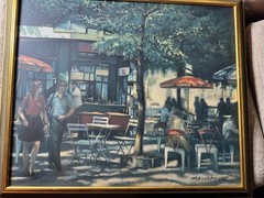 Harry E Buckley 02 „Parisian Scene XXIII“ Oil Painting – Signed And Framed
