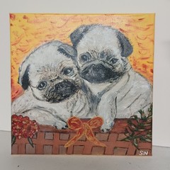 Original Oil Painting By A Young Artist Of A 10-inch By 10-inch Oil Painting Of