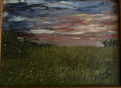 Schwäbische Alb, Baden-Württemberg oil painting 9.5″ x 7.5″