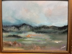 ORIGINAL, Set Of 2 Signed Landscape Paintings In Vintage Gold Frames 13×16