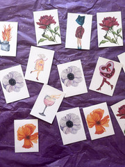 ACEO Edition – Print. Sawyer Crane Flower Purple Orchid Paonia Wildflower floral